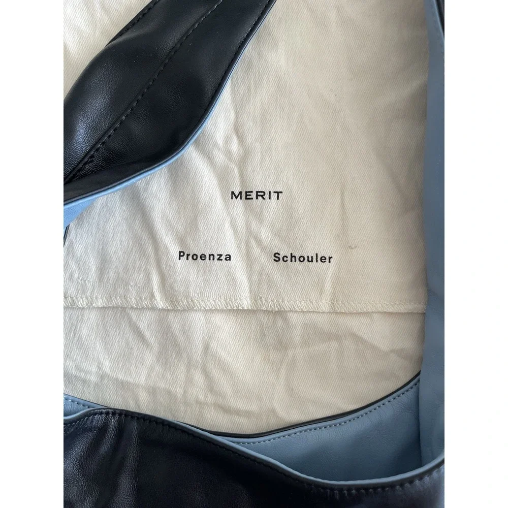 MERIT Proenza Schouler Reversible Vegan Leather Cosmetics Bag w/ Dust Bag